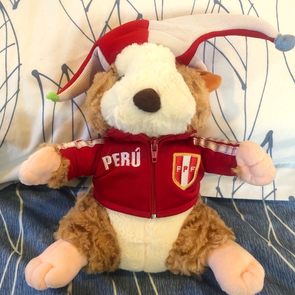 Peru Hamster with Jester Hat Plushy